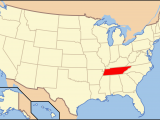 Where is Tennessee On the Map Outline Of Tennessee Wikipedia