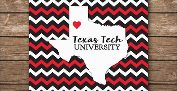 Where is Texas Tech Located On the Map Digital Texas Tech University Map Art Ttu Printable Wall Art