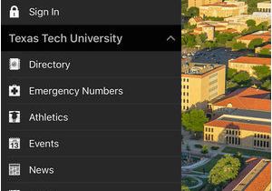 Where is Texas Tech Located On the Map Texas Tech Mobile On the App Store