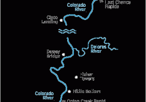 Where is the Colorado River Located On A Map Westwater Canyon Rafting Trip Colorado River Map Moab Ut