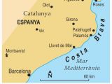 Where is the Costa Brava In Spain On A Map Map Of Costa Brave and Travel Information Download Free