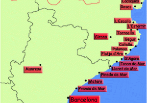 Where is the Costa Brava In Spain On A Map Map Of Costa Brave and Travel Information Download Free