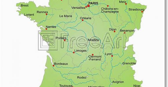 Where is Vichy France On Map Free Map Of France