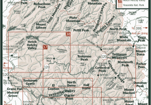 Where is Yosemite National Park In California Map Yosemite National Park Map Yosemite National Park Pinterest