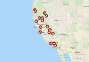 Wildfire oregon Map where are the Fires In California Map Secretmuseum