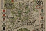 Winchester England Map John Speed S 1611 Map Of Hampshire Sublime Maps Map Antique