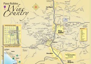 Wine Country In California Map Paso Robles Wine Tasting Map Paso Robles Daily News