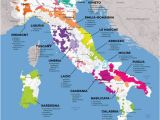 Wine Map Of Italy Poster Vinska Karta Italije Bijele I Crne sorte Preko 300 Vrsta Groa A A