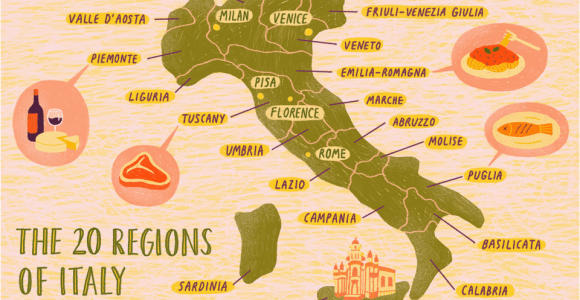 Wine Regions In Italy Map Map Of the Italian Regions