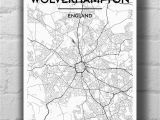 Wolverhampton England Map Wolverhampton City Map Products Wolverhampton Map Personalized