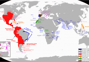 World Map Portugal Spain Spanish Empire Anachronous Maps Map Portuguese Empire