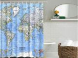 World Map Shower Curtain Canada Cheap Shower Curtains Shop Unique Shower Curtain Online