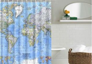 World Map Shower Curtain Canada Cheap Shower Curtains Shop Unique Shower Curtain Online