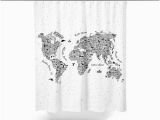 World Map Shower Curtain Canada Cool Shower Curtain Etsy