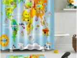 World Map Shower Curtain Canada Custom Printed Shower Curtains Canada Best Selling Custom