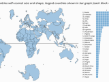 World Map Showing Canada True Scale Map Of the World Shows How Big Countries Really are