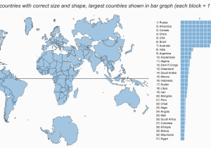 World Map Showing Canada True Scale Map Of the World Shows How Big Countries Really are