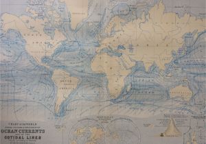 World Map Showing England 1873 original Antique World Map Showing the forms Directions Of