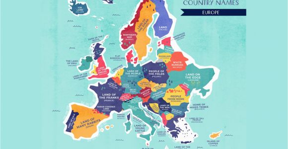 World Map Showing Italy World Map the Literal Translation Of Country Names