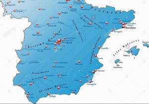 World Map Showing Spain Map Od Spain Stock Photos Map Od Spain Stock Images Alamy