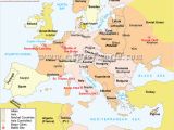 World War 2 In Europe and north Africa Map Wwii Map Of Europe Worksheet