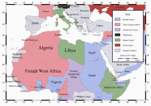 World War 2 Map Of Europe and north Africa African Colonies after the 1940 Battle Of France France