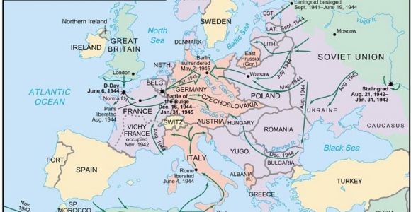World War Ii In Europe and north Africa Map World War 2 Map In Europe and north Africa Hairstyle