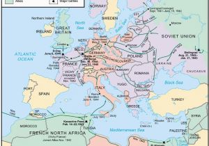 Ww2 In Europe and north Africa Map Ww2 Blank Map