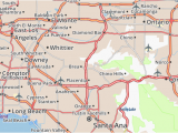 Yorba Linda California Map Karte Stadtplan Brea Chem Viamichelin