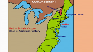 Yorktown Texas Map Major Battles Of the Revolutionary War Map Teaching History
