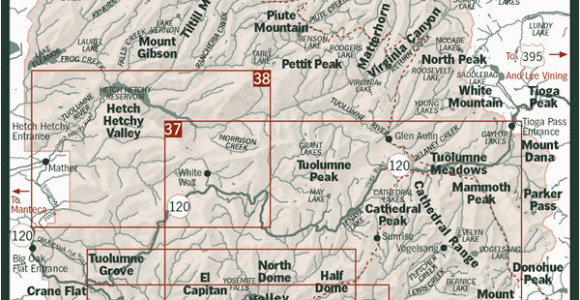Yosemite On Map Of California Yosemite National Park Map Yosemite 2012 Pinterest Yosemite
