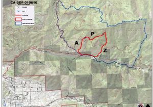 Yucaipa California Map Firefighters Continue to Battle Blaze Near forest Falls Big Bear